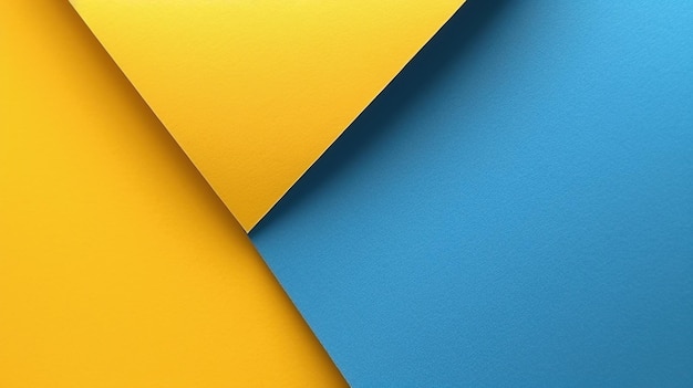 Yellow and blue pastel paper color for background generative AI