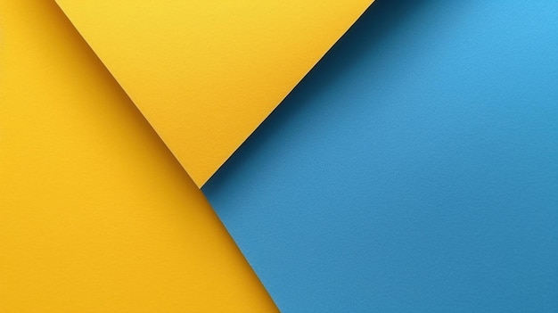 Yellow and blue pastel paper color for background generative AI