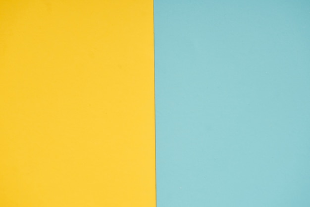 Yellow and blue pastel paper color for background