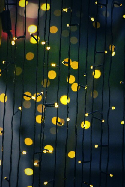 Photo yellow bokeh background