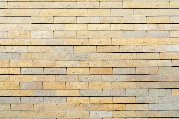 Yellow brick wall background