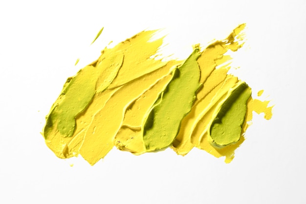 Yellow brush stroke concept