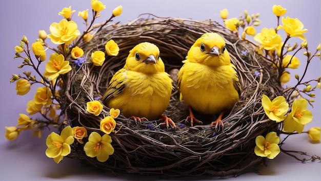 yellow chicks bird