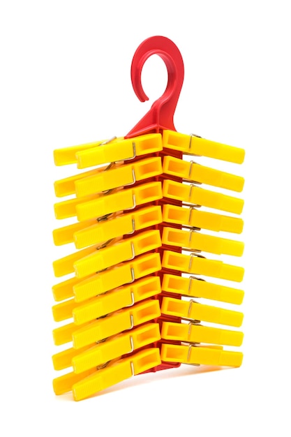 Yellow clothespin