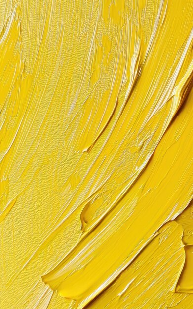 Yellow colored brush stroke texture