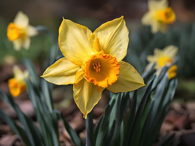 yellow daffodil flower