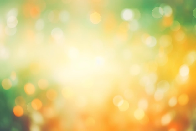 Yellow glow particle abstract bokeh background