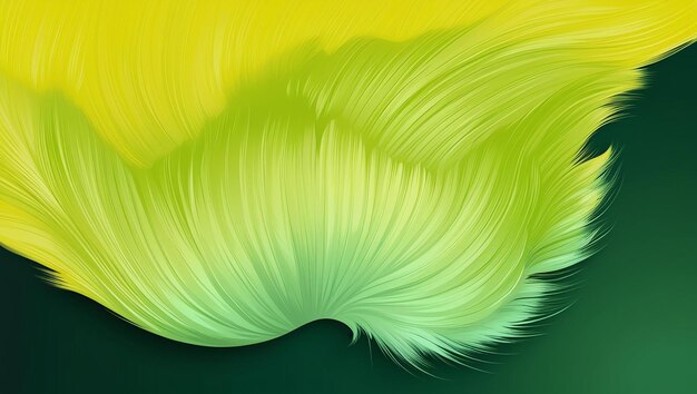 Photo yellow green background with modern simple gradient abstract wavy texture