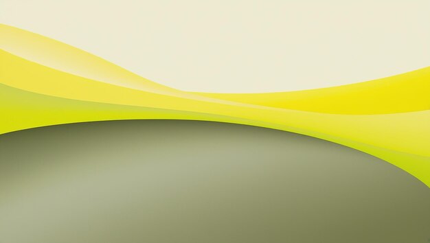 Yellow green background with modern simple gradient abstract wavy texture