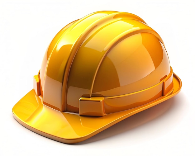 a yellow hard hat that has a yellow helmet on it