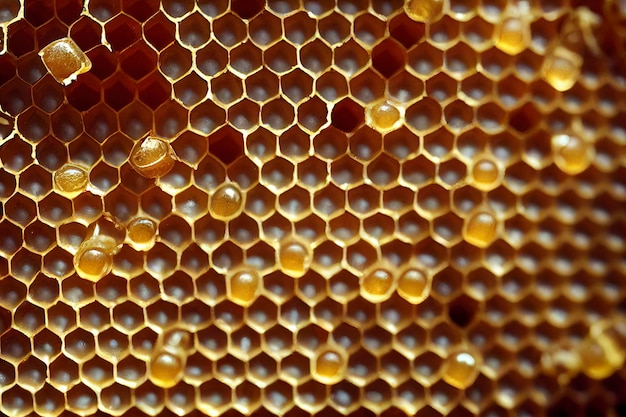 Yellow Honeycomb closeup