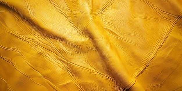 Photo yellow leather with unique grain details for background