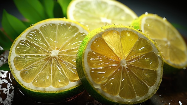 Yellow Lemon HD 8K background Wallpaper Stock Photographic image