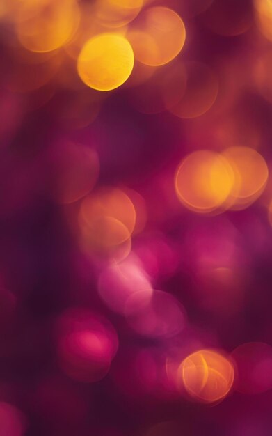 Yellow and Maroon colored Beautiful bokeh texture