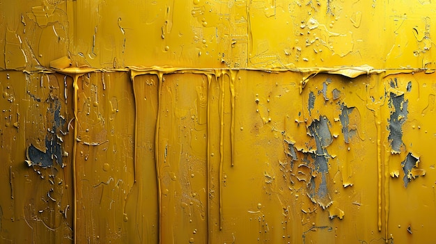 a yellow metal wall with the word  no  on it