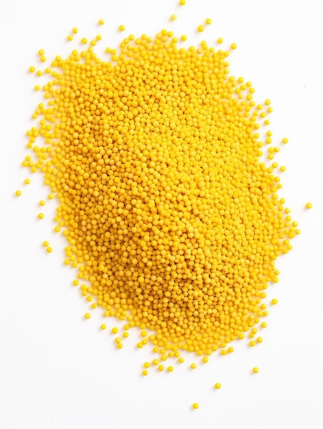 Photo yellow millet seeds