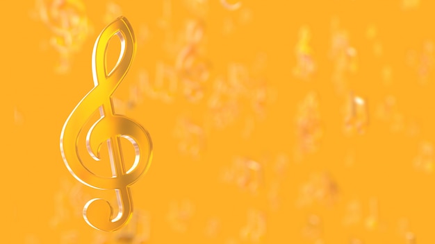 Yellow musical notes 