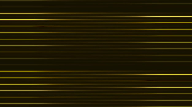 Yellow neon laser lines abstract background