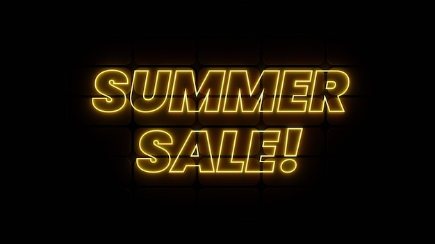 Yellow Neon Summer Sale