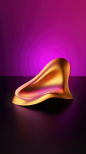 A yellow nose cone on a purple background