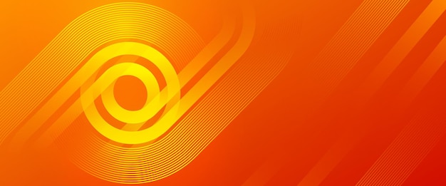 a yellow and orange background with a spiral design in the middle