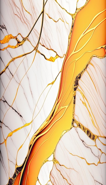 Yellow and Orange Marble Texture