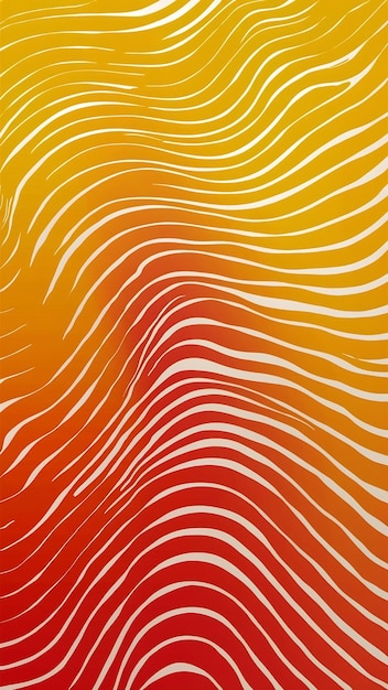 yellow and orange soft lines wavy tones pattern