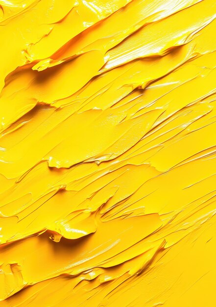 Yellow paint abstract texture background composition filling the entire screen