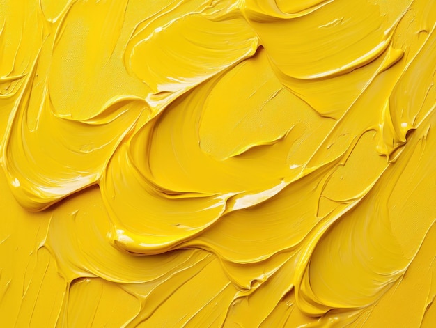 Yellow paint abstract texture background composition