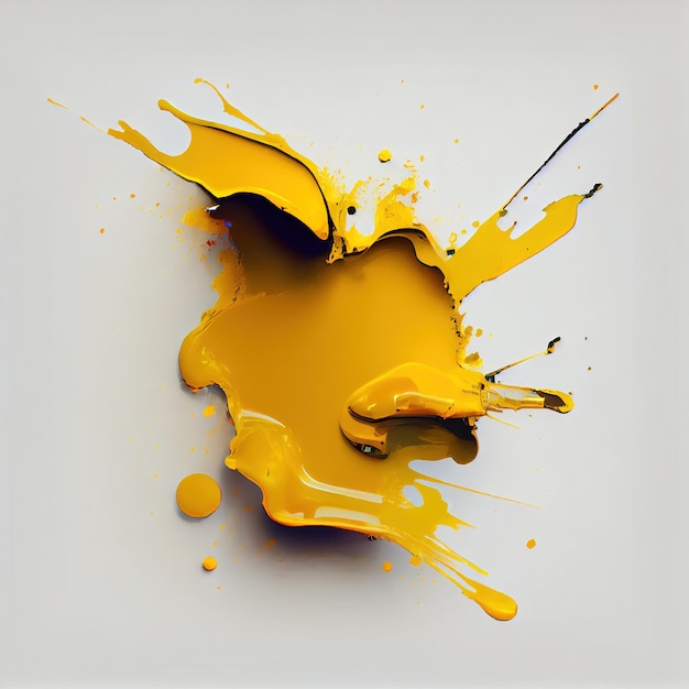 Yellow Paint Blotch