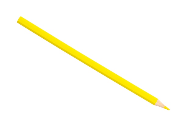 yellow pencil isolate