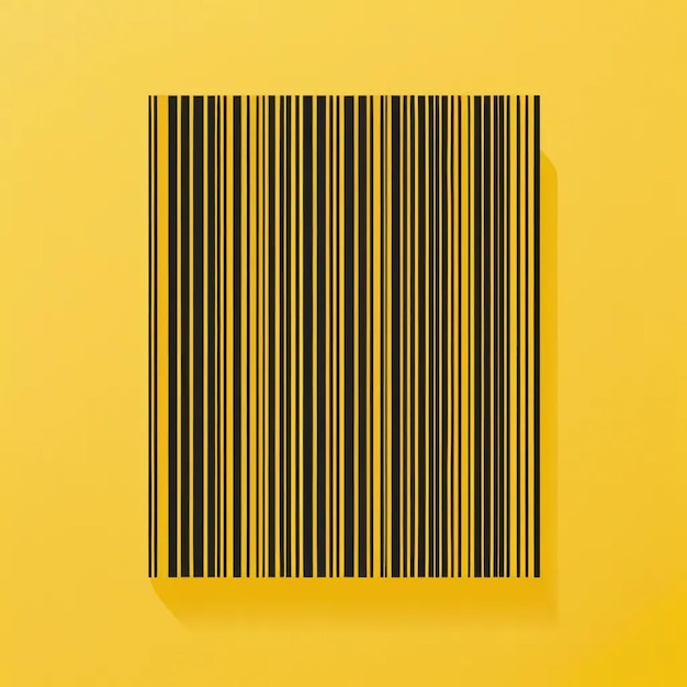 a yellow piece of paper with black lines on it