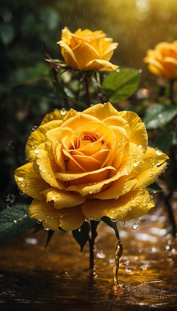 Yellow Rose Flower