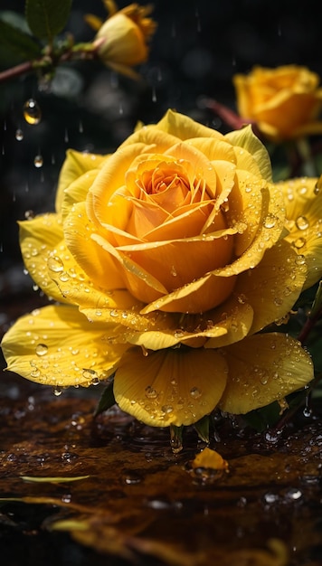 Yellow Rose Flower