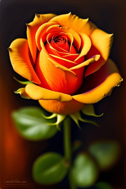 A yellow rose is shown with the word " love " on it.