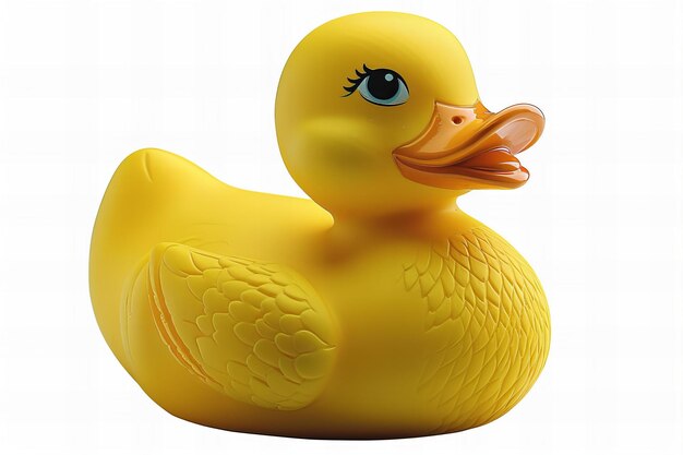 Yellow rubber duck clipart isolated on white background high resolution photo professional photog