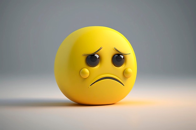 yellow sad emoji