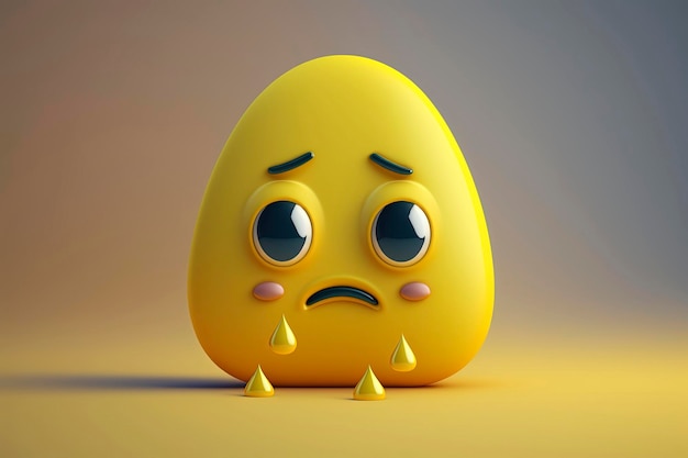 yellow sad emoji