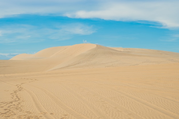 Yellow sand in the desert, Mui Ne, Vietnam