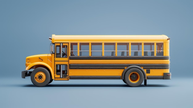 a yellow school bus made by a school bus