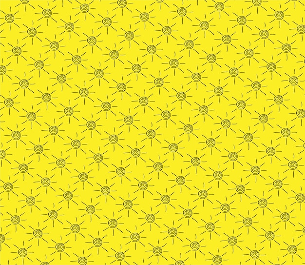 yellow seamless sun pattern