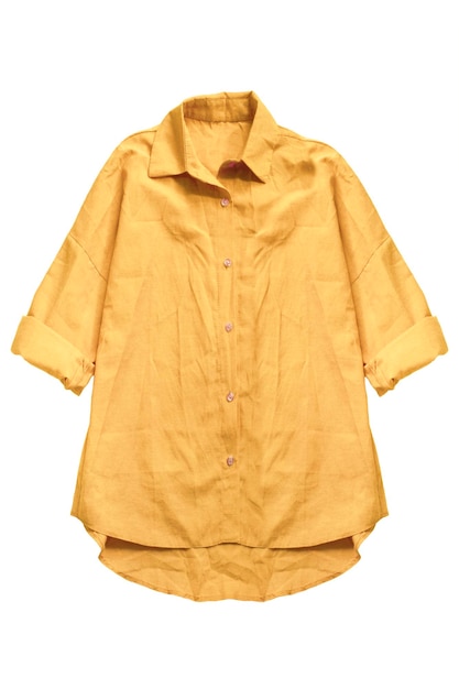 Yellow shirt isolated