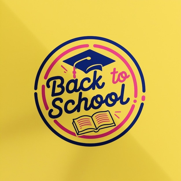 Photo a yellow sign that says back to school written on it