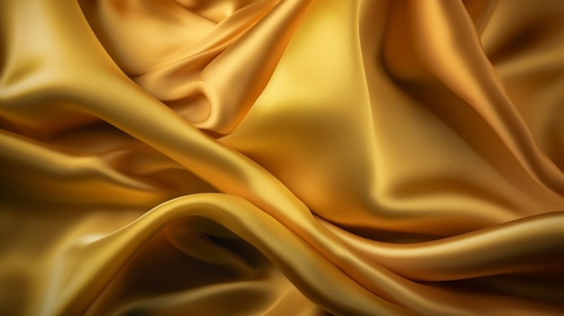 Yellow silk satin background