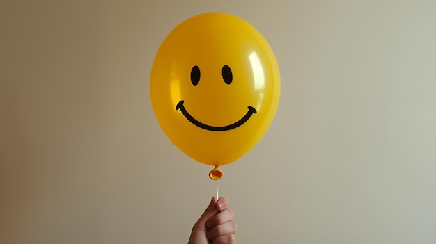 Yellow Smiley Face Balloon