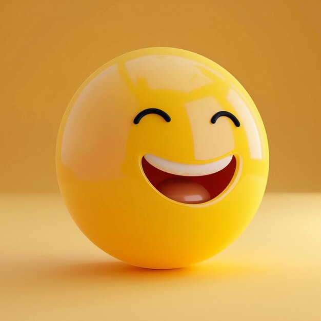 a yellow smiley face with a smile on it