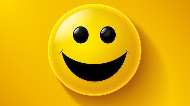 a yellow smiley face on a yellow background