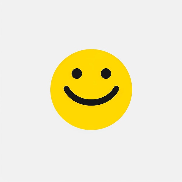 Photo a yellow smiley face