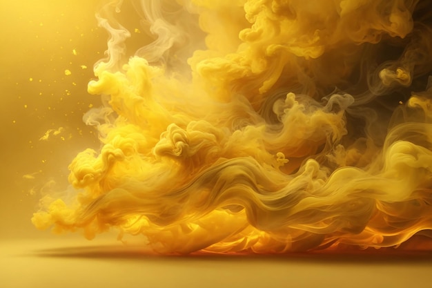 Yellow Smoke Wallpaper Smoke Background Smoke Effects Background Smoke wallpapers Colorful Smoke Background Abstract Smoke Wallpapers AI Generative