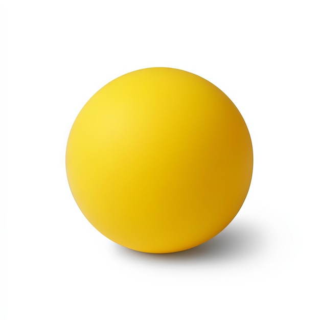 Yellow Sphere Abstract Art Minimalist Geometric Design